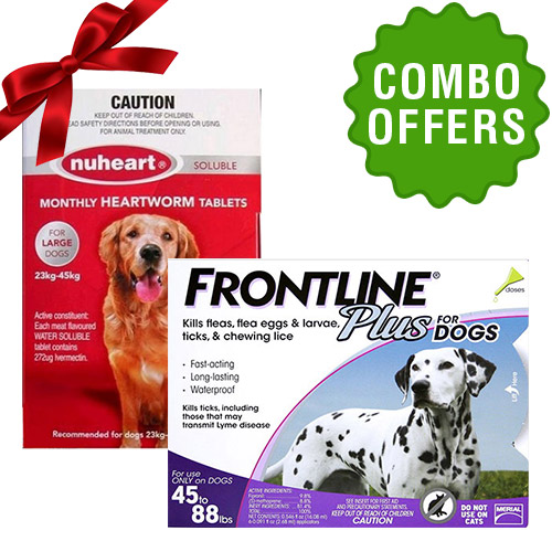 Frontline Plus + Nuheart combo for Dog
